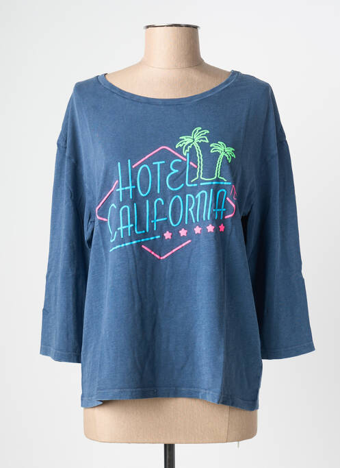 Tricou albastru NINE TEES femeie