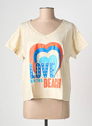 Tricou galben NINE TEES femeie