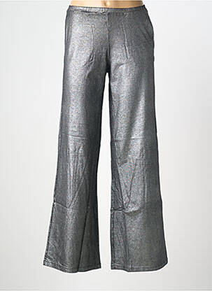 Pantalon larg negru NINE TEES femeie