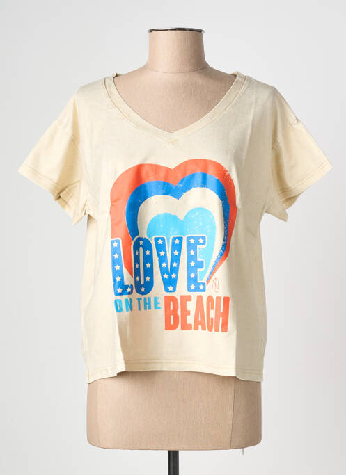 Tricou galben NINE TEES femeie