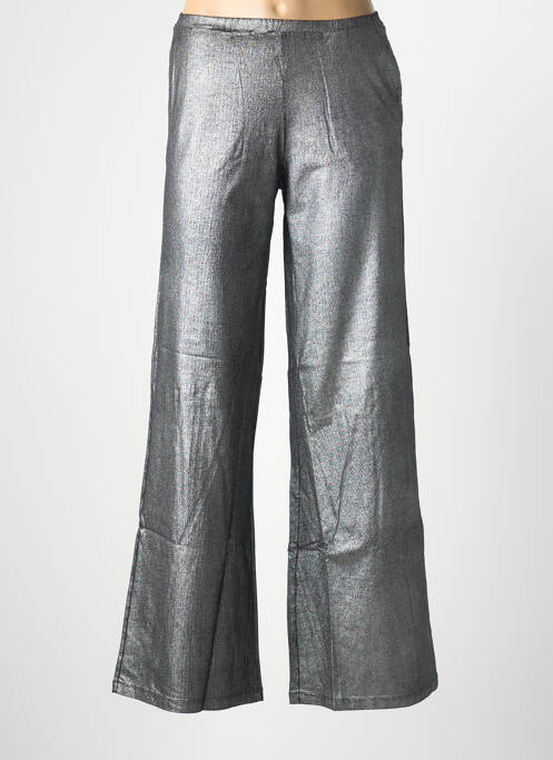 Pantalon larg negru NINE TEES femeie