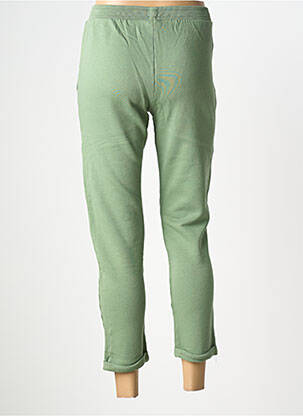 Pantalon 7/8 talie elastică mărime normală verde NINE TEES femeie
