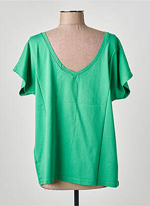 Tricou mâneci lungi mâneci lungi verde NINE TEES femeie