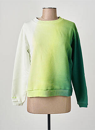 Hanorac elasticitate mâneci lungi verde NINE TEES femeie
