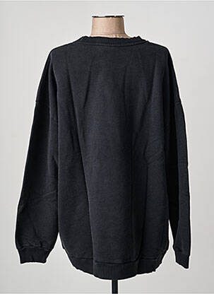 Hanorac elasticitate mâneci lungi negru NINE TEES femeie
