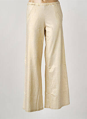 Pantalon larg auriu NINE TEES femeie