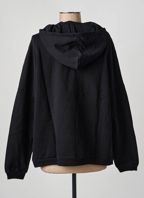 Hanorac cu glugă negru NINE TEES femeie