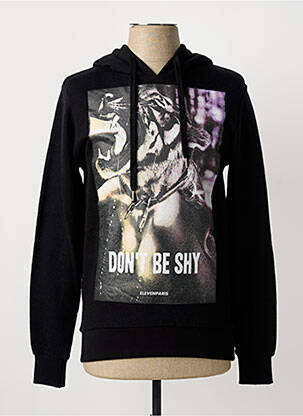 Hanorac cu glugă negru ELEVEN PARIS bărbat