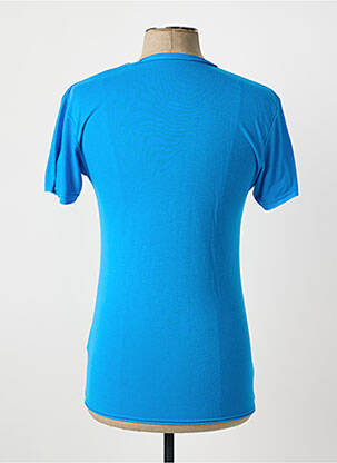 Tricou croială cambrată mâneci scurte albastru ELEVEN COLORS bărbat