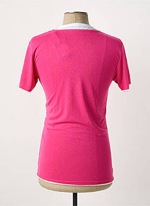 Tricou croială cambrată mâneci scurte roz ELEVEN COLORS bărbat
