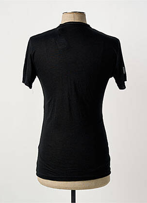 Tricou croială cambrată mâneci scurte negru ELEVEN PARIS bărbat