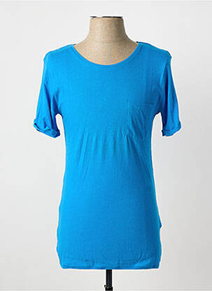 Tricou croială cambrată mâneci scurte albastru ELEVEN COLORS bărbat