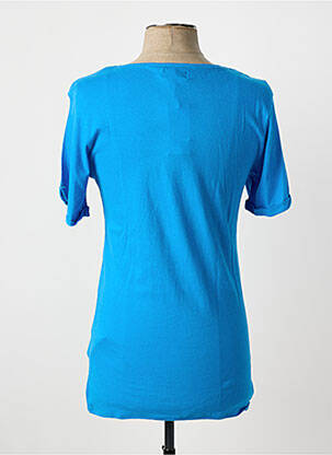Tricou croială cambrată mâneci scurte albastru ELEVEN COLORS bărbat