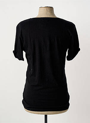 Tricou croială cambrată mâneci scurte negru ELEVEN COLORS bărbat