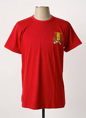 Tricou croială dreaptă mâneci scurte roșu SHINE bărbat