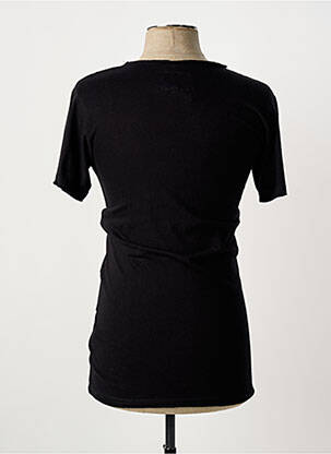 Tricou croială cambrată mâneci scurte negru ELEVEN PARIS bărbat