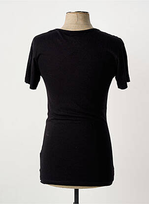 Tricou croială cambrată mâneci scurte negru ELEVEN PARIS bărbat
