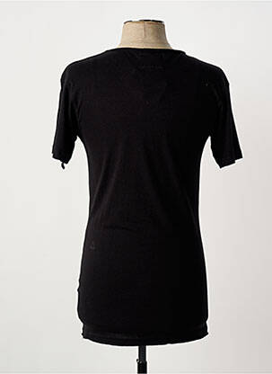 Tricou croială cambrată mâneci scurte negru ELEVEN PARIS bărbat
