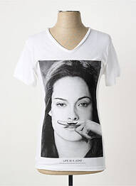 Tricou croială cambrată mâneci scurte alb ELEVEN PARIS bărbat