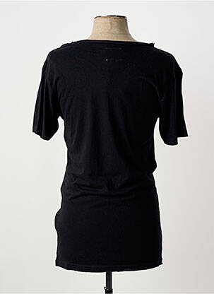 Tricou croială cambrată mâneci scurte negru ELEVEN PARIS bărbat