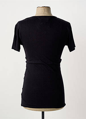 Tricou croială cambrată mâneci scurte negru ELEVEN PARIS bărbat