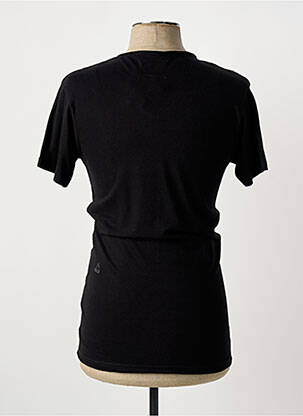 Tricou croială cambrată mâneci scurte negru ELEVEN PARIS bărbat