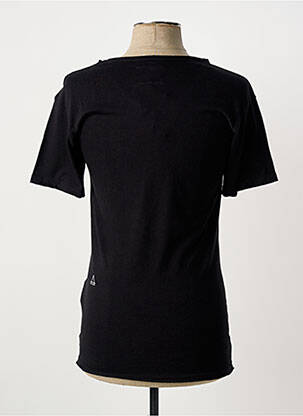 Tricou croială cambrată mâneci scurte negru ELEVEN PARIS bărbat