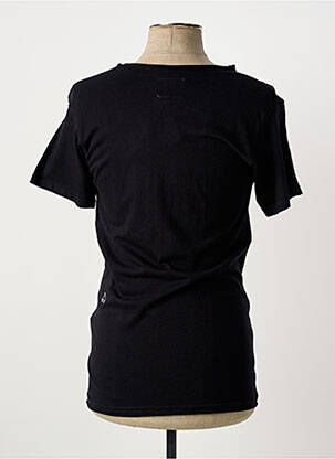 Tricou croială cambrată mâneci scurte negru ELEVEN PARIS bărbat