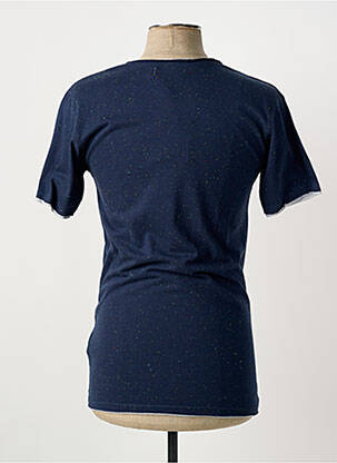 Tricou croială cambrată mâneci scurte albastru ELEVEN PARIS bărbat