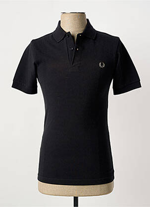 Polo croială cambrată mâneci scurte negru FRED PERRY bărbat