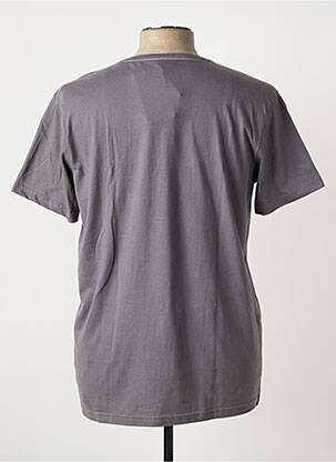 Tricou croială dreaptă mâneci scurte gri LINDBERGH bărbat