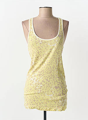 Maiou țesătură ripsată fără mâneci galben SCOTCH & SODA femeie