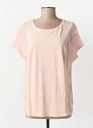 Tricou croială cambrată mâneci scurte roz SCOTCH & SODA femeie