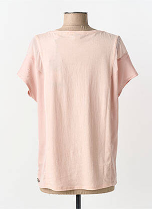 Tricou croială cambrată mâneci scurte roz SCOTCH & SODA femeie