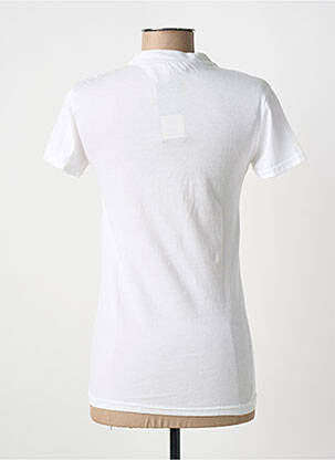 Tricou serigrafie mâneci scurte alb BE AND BE femeie