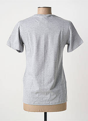 Tricou serigrafie mâneci scurte gri BE AND BE femeie