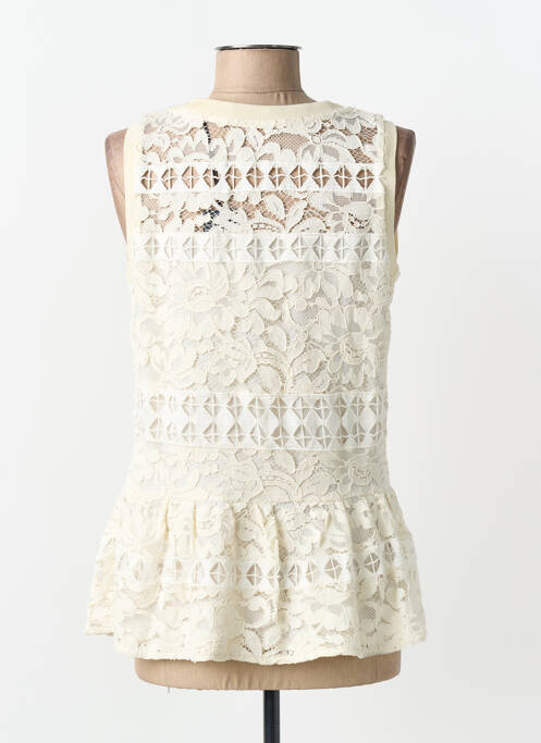 Top bej GUESS femeie