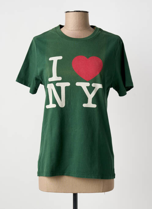 Tricou verde CALIFORNIAN VINTAGE femeie