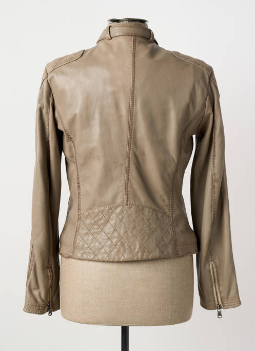 Geacă din piele bej REDSKINS femeie