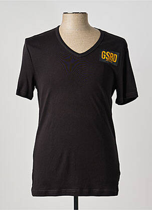 Tricou broderie mâneci scurte negru G STAR bărbat