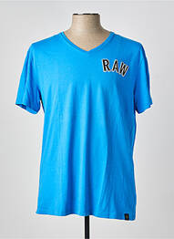 Tricou broderie mâneci scurte albastru G STAR homme