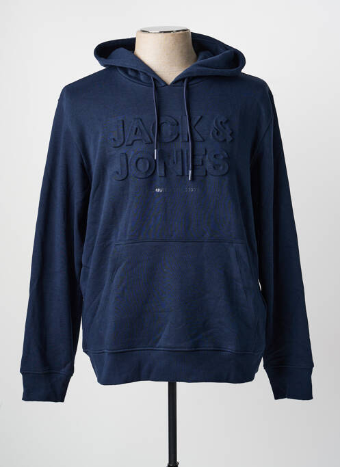 Hanorac cu glugă albastru JACK & JONES bărbat