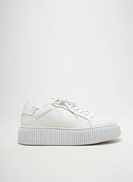 Adidași platformă toc de 4 la 6 cm alb POEMA femme