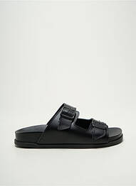 Mulete/saboți arcadă plantară toc plat până la 3 cm negru POEMA femme