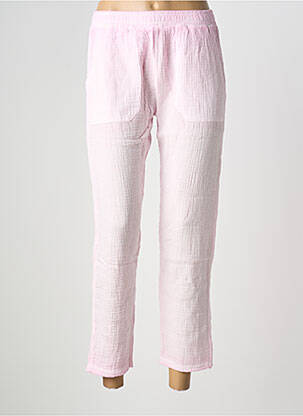 Pantalon 7/8 talie elastică mărime normală roz NINE TEES femeie