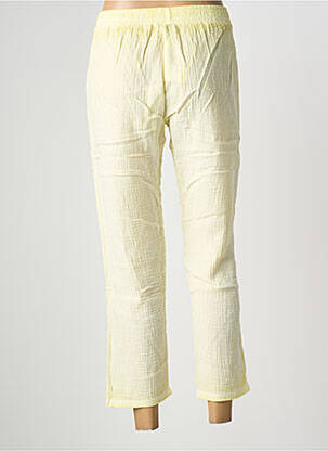 Pantalon 7/8 talie elastică mărime normală galben NINE TEES femeie