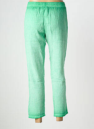 Pantalon 7/8 talie elastică mărime normală verde NINE TEES femeie