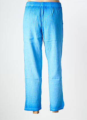 Pantalon 7/8 talie elastică mărime normală albastru NINE TEES femeie