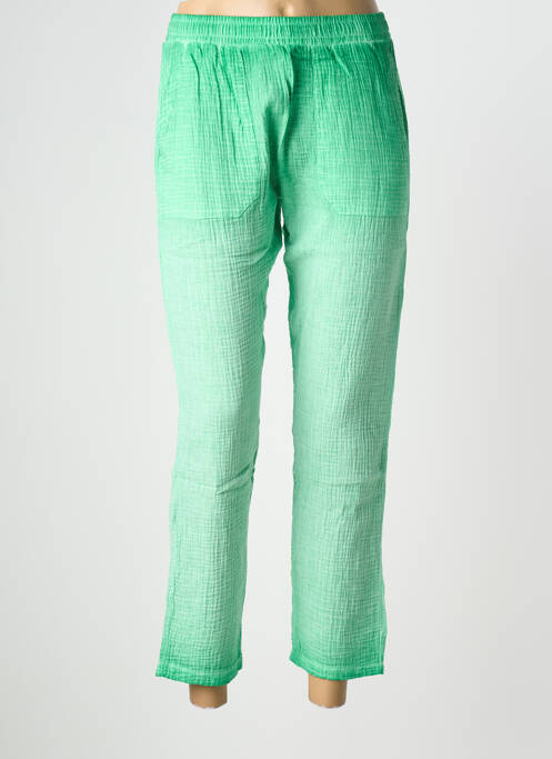 Pantalon 7/8 verde NINE TEES femeie