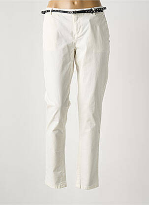Pantalon chino țesătură poplin mărime normală alb SCOTCH & SODA femeie